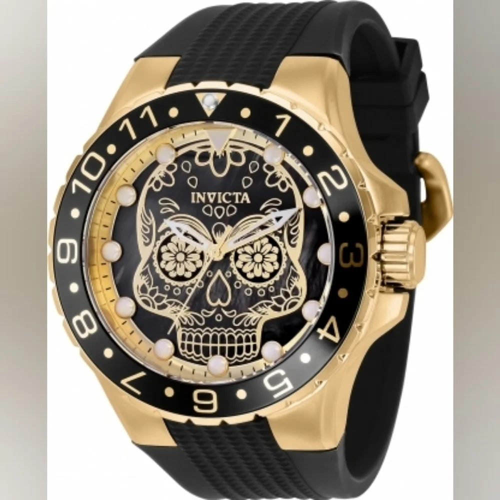 NEW NIB Invicta Pro Invicta Men's Aviator Dia De‎ Los Muertes Watch Quartz 36854